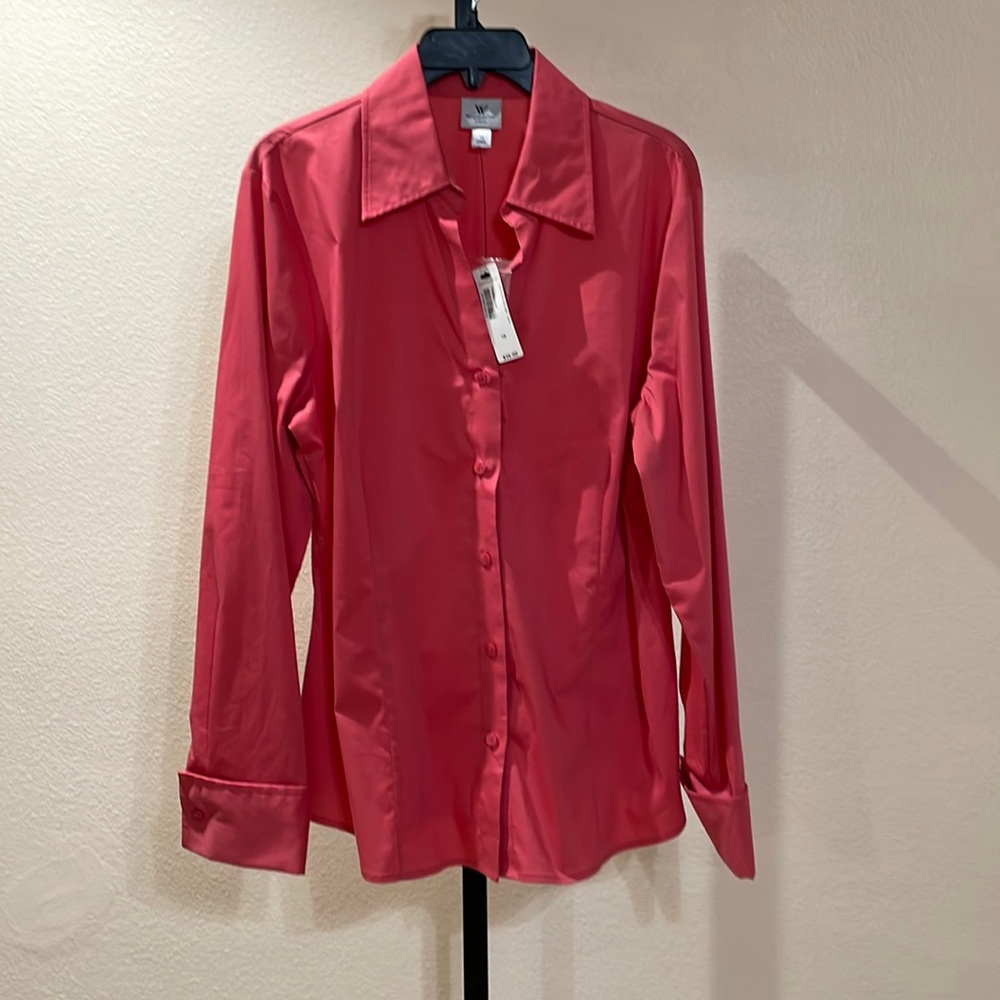 Worthington Woman’s Timeless Coral Blouse Size XL